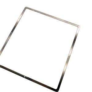 stamped stainless steel frame with holes