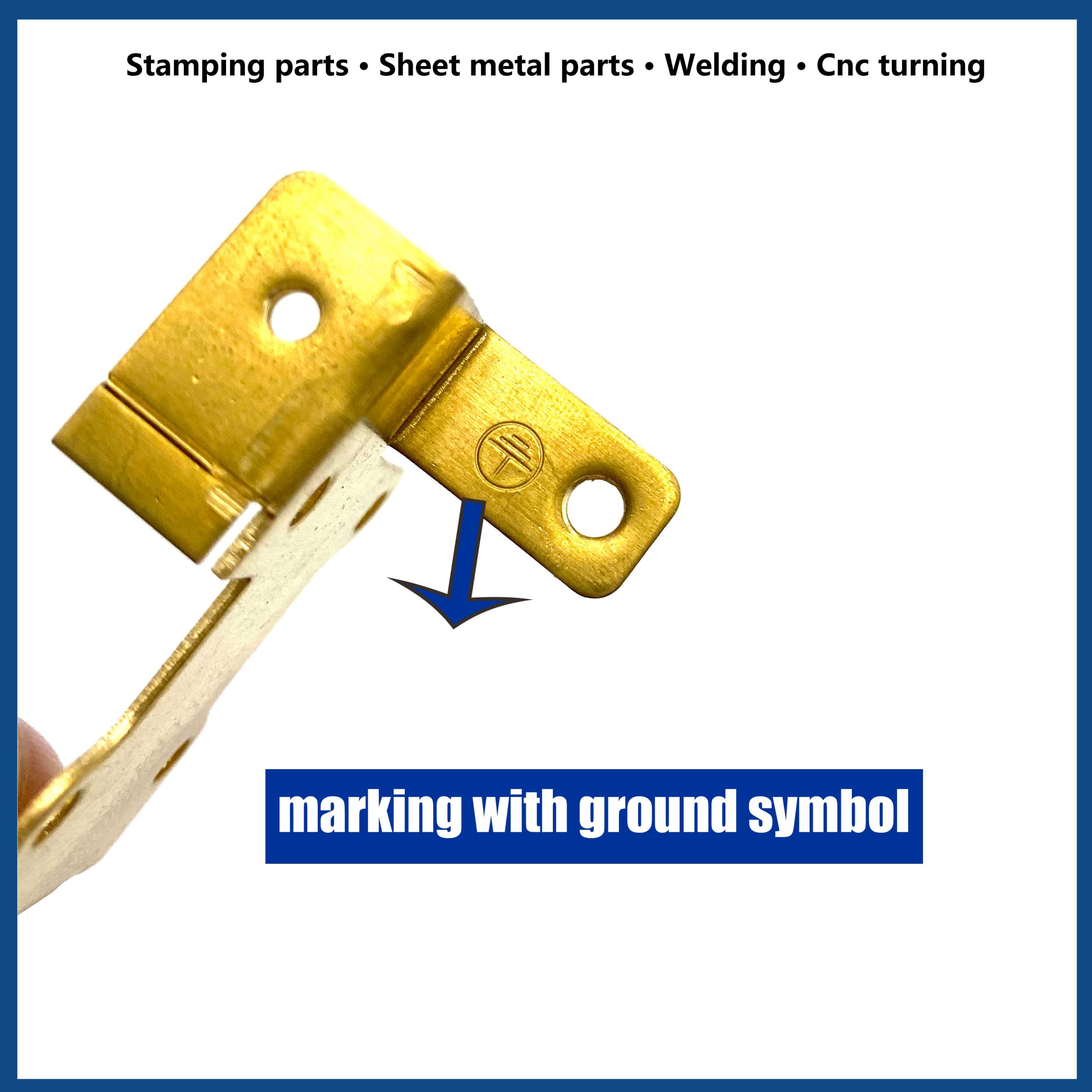 symbol marking on brass heat exchanger