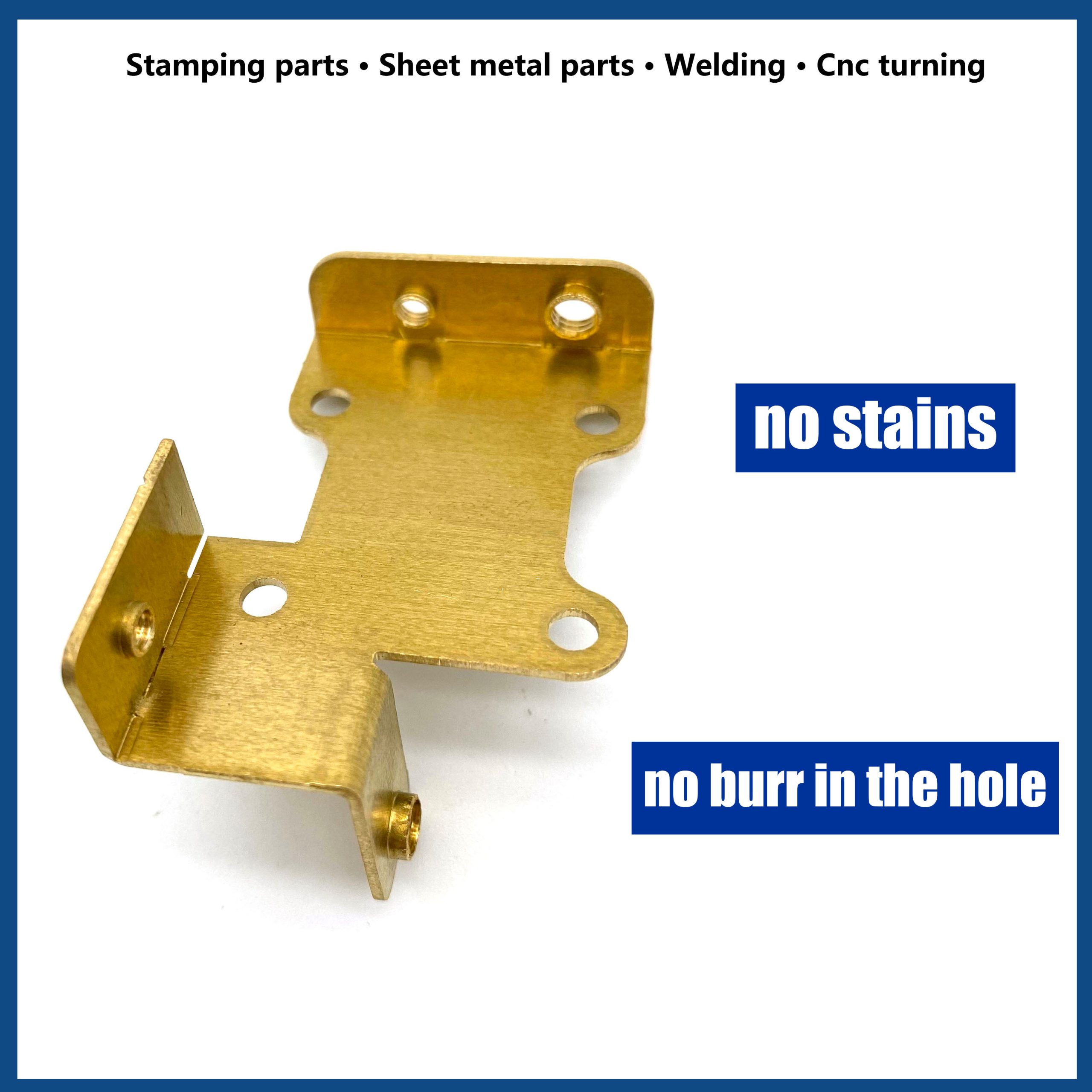 brass progressive die stamping heat exchanger with no stains and no burr in the hole