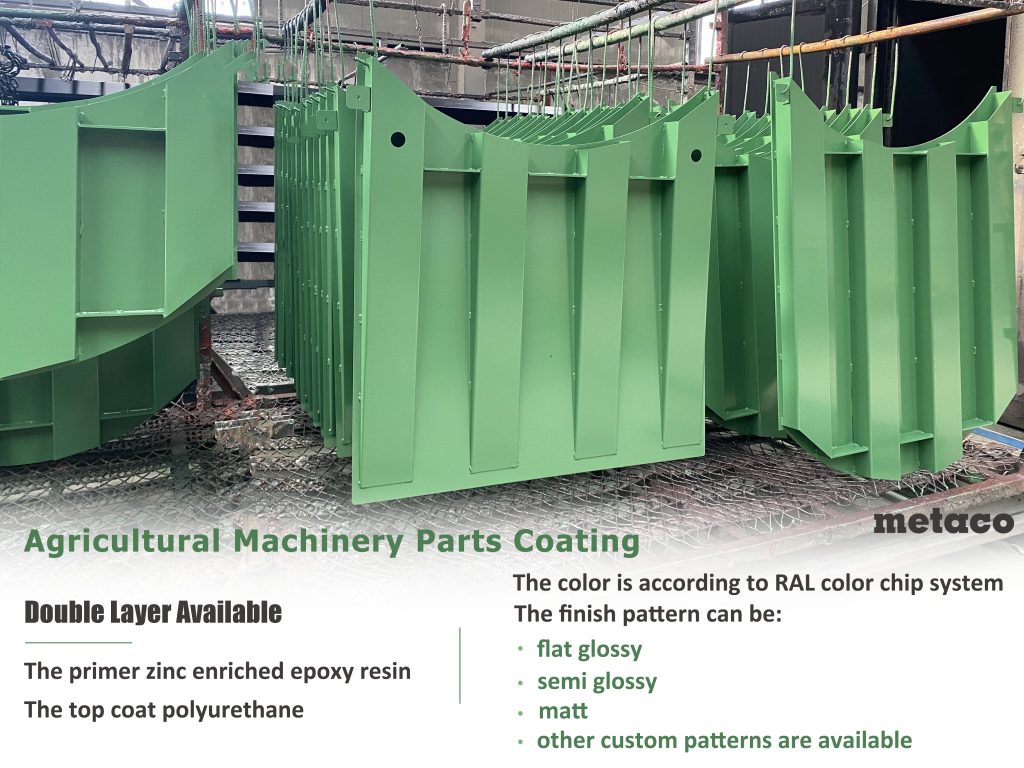 powder coating to machinery parts