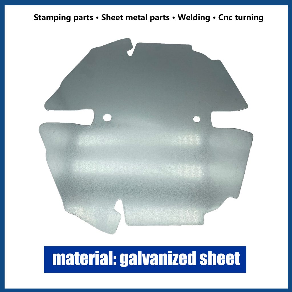 blank piece of galvanized steel