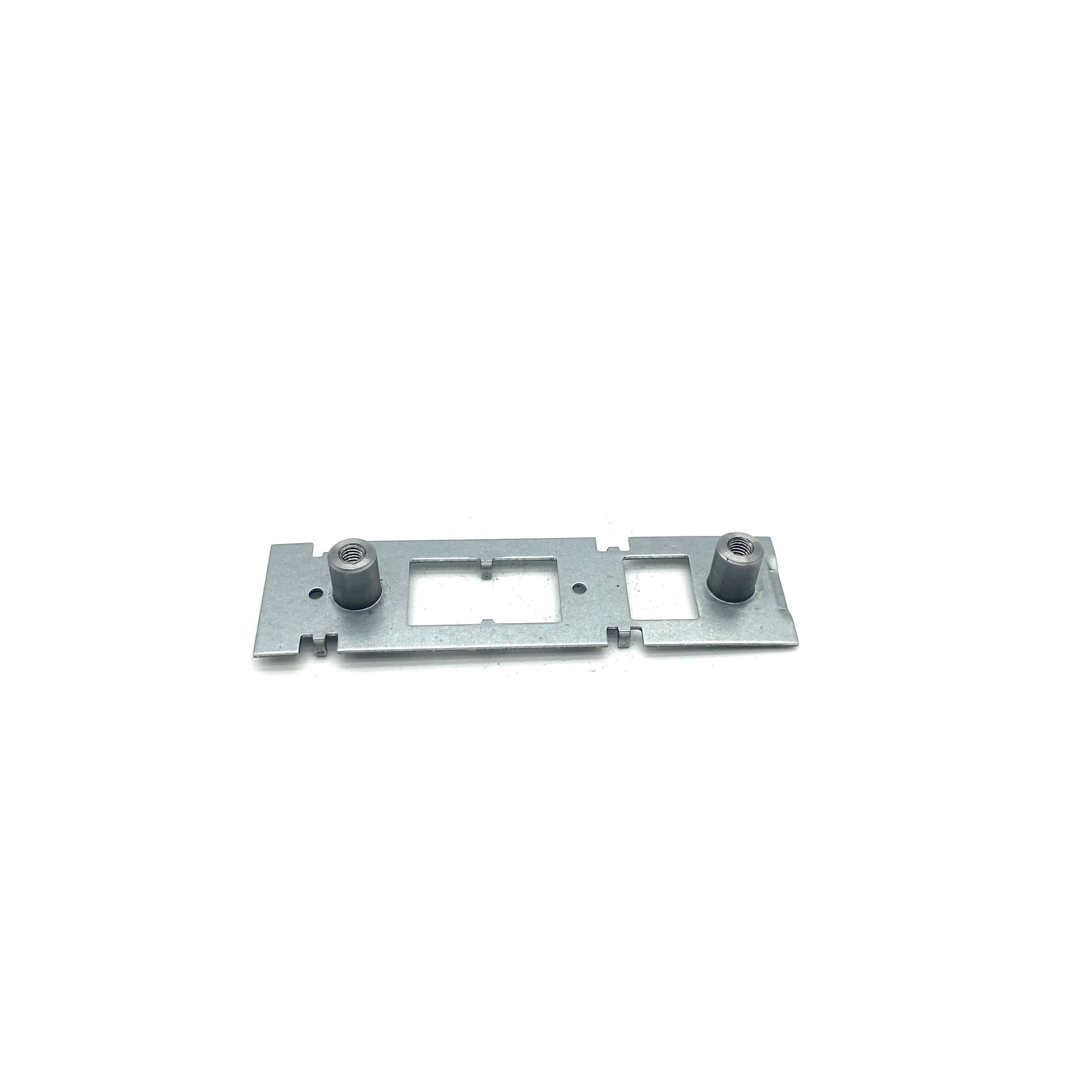 aluminum mounting bracket stamped with rivet nuts